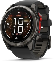 Смарт-часы Garmin Fenix 8 Pro 51мм 1.4" MicroLED корп.угольно-серый рем.черный разм.брасл.:127-225мм (010-03380-01)