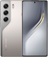 Смартфон Tecno Camon 40 256Gb 12Gb титан моноблок 3G 4G 2Sim 6.78" 1080x2436 Android 15 50Mpix 802.11 a/b/g/n/ac NFC GPS GSM900/1800 GSM1900 Protect FM microSD max1024Gb