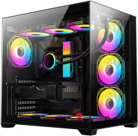 Корпус Bloody CC-122 черный без БП ATX 10x120mm 1xUSB2.0 1xUSB3.0 audio