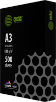 Бумага Cactus CS-LPA3120500 A3 марка A/120г/м2/500л./белый CIE170% для лазерной печати