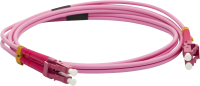 Патч-корд Lanmaster LAN-2LC-2LC/OM4-2.0 2x50/125 OM4 LC дуплекс-LC дуплекс 2м LSZH розовый