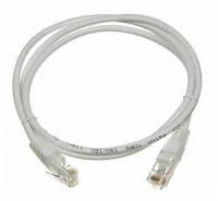 Патч-корд Lanmaster UTP 4 пары cat5E molded 0.5м серый RJ-45 (m)-RJ-45 (m)
