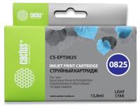 Картридж струйный Cactus CS-EPT0825 T0825 светло-голубой (13.8мл) для Epson Stylus Photo R270/290/RX590 с чипом