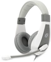 Наушники с микрофоном Оклик HS-L600 серый 1.8м мониторные оголовье (1532023)