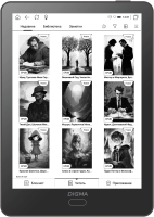 Электронная книга Digma A6 plus 6" E-Ink Carta 758x1024 Touch Screen 1.8Ghz 1Gb/32Gb/SD/microSDHC/подсветка дисплея темно-серый (в компл.:обложка)