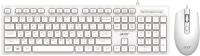 Клавиатура + мышь Acer OCC504 клав:белый мышь:белый USB Multimedia (ZL.ACC11.00N)