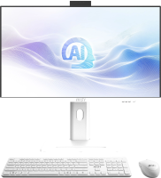 Моноблок MSI Modern AM273QP AI 1UM-095XRU 27" WQHD Core Ultra 7 155H (1.4) 16Gb SSD1Tb Arc graphics CR без ОС 2.5xGbitEth WiFi BT 150W клавиатура мышь Cam белый 2560x1440
