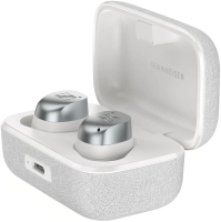 Гарнитура внутриканальные Sennheiser Momentum True Wireless 4 серебристый/белый беспроводные bluetooth в ушной раковине (700366 MTW4 WHITE SILVER)