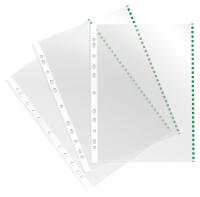 Папка-вкладыш Бюрократ Премиум -013BKAN2GRN глянцевые A4+ 30мкм зеленый край (упак.:50шт)