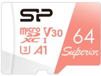 Флеш карта microSDXC 64GB Silicon Power SP064GBSTXDV3V20SP Superior + adapter