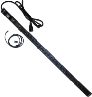 Блок распределения питания Lanmaster TWT-PDVM-4C9-20C3-C0 верт.размещ. 4xC19 20xC13 с мониторингом 16A C20 3м