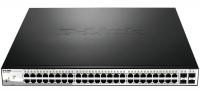 Коммутатор D-Link DGS-1210-52/F3A (L2) 48x1Гбит/с настраиваемый