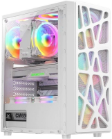 Корпус Formula Mana белый без БП ATX 4x120mm 2xUSB2.0 1xUSB3.0 audio bott PSU