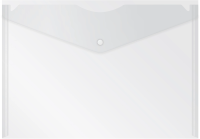 Конверт на кнопке Silwerhof Eco SE-PK120/CLEAR A4 пластик 0.12мм прозрачный