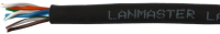 Кабель информационный Lanmaster LAN-5EUTP-HFLT-BK кат.5E UTP 4 пары 24AWG LSZH внутренний 305м черный