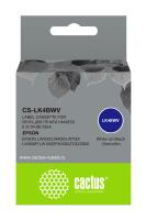 Картридж ленточный Cactus CS-LK4BWV LK-4BWV белый на черном 12x9 для Epson LW300/LW400/LW700/LW600P/LW1000P/K400/Z700/Z900