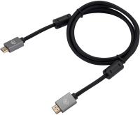 Кабель аудио-видео Digma HDMI (m)/HDMI (m) 1.5м. феррит.кольца позолоч.конт. черный (D-HDMI-2FF-V2.0-1.5M)