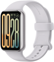 Фитнес-трекер Xiaomi Smart Band 9 Pro AMOLED корп.:серебристый рем.:серебристый (BHR8715GL)
