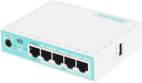 Маршрутизатор MikroTik hEX refresh (E50UG) 10/100/1000BASE-TX белый