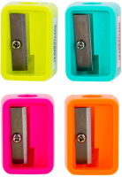 Точилка для карандашей ручная Deli E0594 1 отверстие пластик ассорти туба