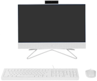 Моноблок HP 200 G4 21.5" Full HD i5 1235U (1.3) 16Gb SSD512Gb Iris Xe DVDRW CR FreeDOS GbitEth WiFi BT 65W клавиатура мышь Cam белый 1920x1080