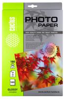 Фотобумага Cactus CS-GA6180100 A6/180г/м2/100л./белый глянцевое для струйной печати