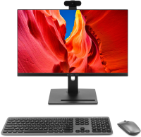 Моноблок Digma Pro Vision 23.8" Full HD i5 1235U (1.3) 16Gb SSD512Gb Iris Xe CR Windows 11 Pro Eth WiFi BT 90W клавиатура мышь Cam черный 1920x1080