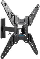 Кронштейн для телевизора Kromax OPTIMA-413 черный 20"-55" макс.30кг настенный поворотно-выдвижной и наклонный