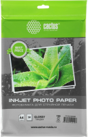 Фотобумага Cactus CS-GA413050ED A4/130г/м2/50л./белый глянцевое для струйной печати