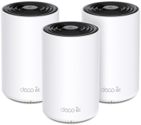 Бесшовный Mesh роутер TP-Link Deco XE75 (DECO XE75(3-PACK)) AXE5400 10/100/1000BASE-TX белый (упак.:3шт)