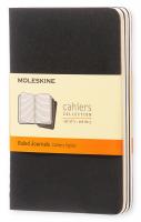 Блокнот Moleskine CAHIER JOURNAL QP311 Pocket 90x140мм обложка картон 64стр. линейка черный (3шт)