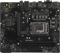 Материнская плата MSI PRO B760M-E Soc-1700 Intel B760 2xDDR5 mATX AC`97 8ch(7.1) GbLAN+VGA+HDMI