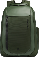 Рюкзак мужской Piquadro Lyss CA6928S143BM/VE зеленый тимьяновый полиэстер/натур.кожа