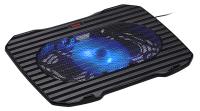 Подставка для ноутбука Buro BU-LCP156-B114 15.6" 357x265x33мм 1xUSB 1x 140ммFAN 345г металлическая сетка/пластик черный