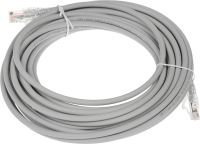 Патч-корд WRline WR-PC-RJ45-UTP-5E-10-GY UTP RJ-45 вил.-вилка RJ-45 кат.5E 10м серый LSZH (уп.:1шт)