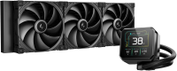 Система водяного охлаждения Deepcool Spartacus 420 ARGB Soc-AM5/AM4/1200/1700/1851 черный 4-pin 32.89dB Al LCD 350W 2647gr Ret (R-SPT420-BKDSMP-G-1)