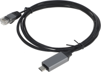 Кабель Buro BU-USB-C-LAN100-2m USB Type-C (m) RJ-45 (m) 2м черный (пакет)