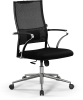Кресло Метта Sit Air-180 B2-290K (M10.B23.G18.W02) черный сиденье черный сетка низк.спин. крестов. металл черный (комплект 1шт)