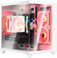 Корпус Bloody BD-CC105 белый без БП mATX 5x120mm 1xUSB2.0 1xUSB3.0 audio bott PSU