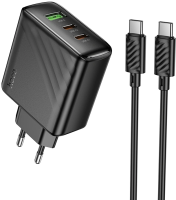 Сетевое зар./устр. Hoco CS26A Article 45W 3A (PD+QC+AFC) универсальное черный (PD45W)