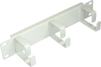 Кабельный органайзер горизонтальный Lanmaster TWT-CBW10-ORG-1U-GY односторонний кольца 1U шир.:10"