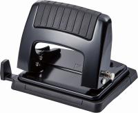 Дырокол Kw-Trio 09165BLACK макс.:20лист. металл черный отв.:2 с линейкой