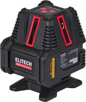 Нивелир лазерн. Elitech LN 8D GREEN 2кл.лаз. 520нм цв.луч. зеленый 5луч. (204735)