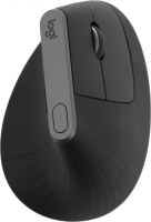 Мышь Logitech MX Vertical черный оптическая 4000dpi беспров. BT/Radio USB 4but (910-005451)