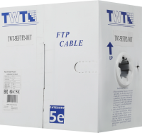 Кабель информационный Lanmaster TWT-5EFTP2-OUT кат.5E FTP 2 пары 24AWG PE внешний 305м черный