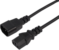 Шнур питания Rexant 04-2724 C13-С14 проводник.:3x0.75мм2 3м 220В черный