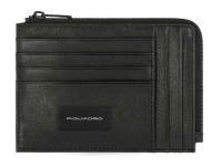 Чехол для кредитных карт Piquadro Harper PU1243APR/N черный натур.кожа