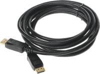 Кабель аудио-видео Buro V1.4 DisplayPort (m)/DisplayPort (m) 3м. черный (BHP-DPP-1.4-3)