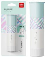 Клей-карандаш Deli JT146 15гр синий блистер цветной