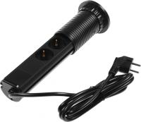 Сетевой разветвитель Premier 3R USB 1.8м (3 розетки) черный (коробка)